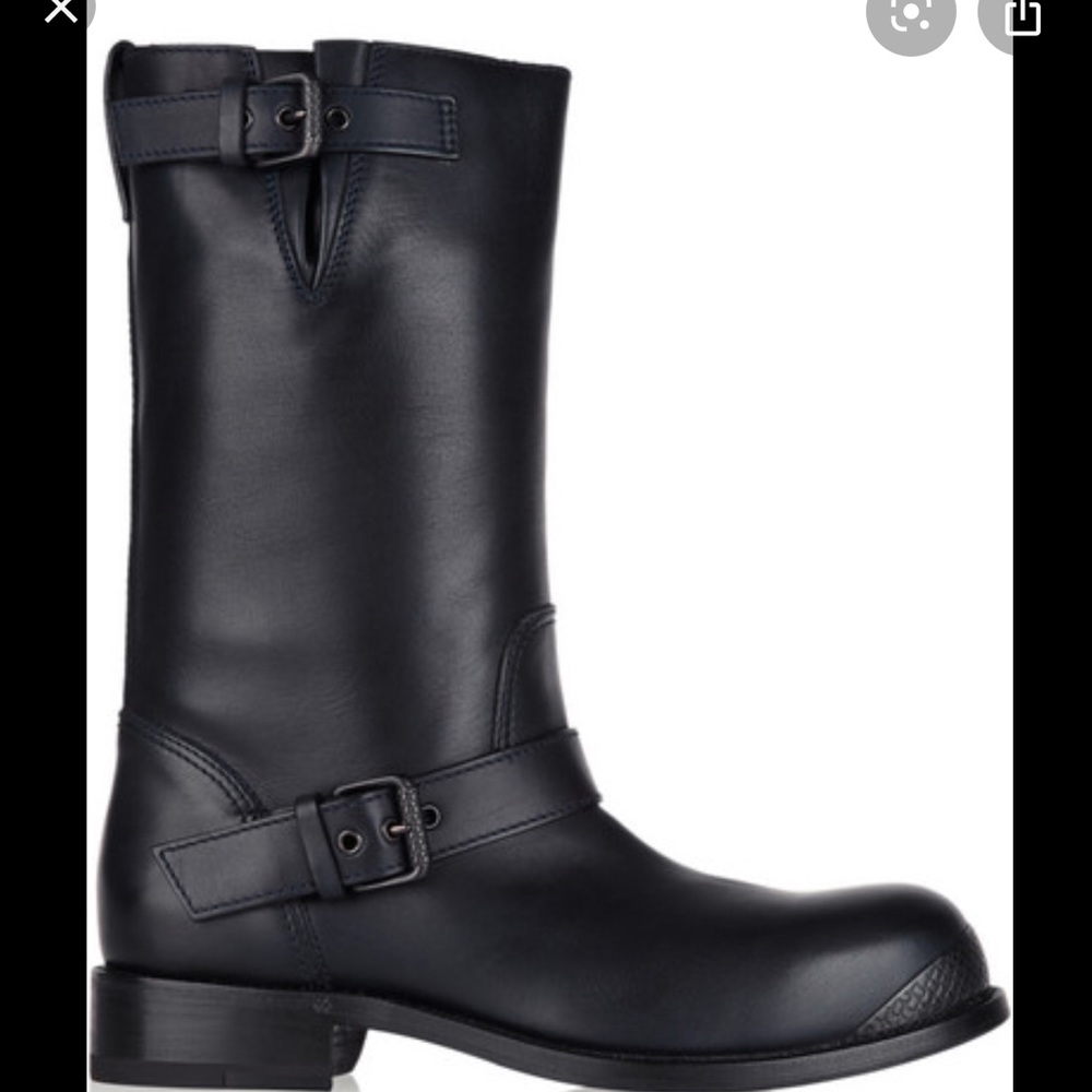 Bottega Veneta Leather Biker Boots  Black size 40